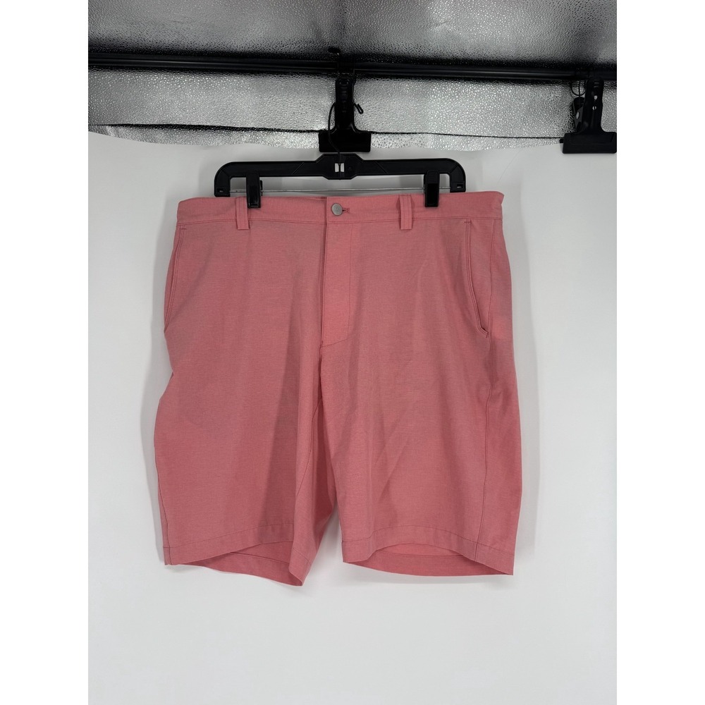 Peter Millar Chino Shorts Golf Mens 36 Polyester Performance 10" 10 Inch Inseam